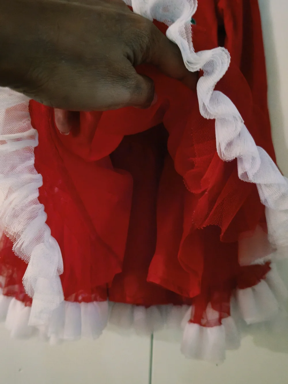 Girls' Red 'Merry and Bright' Holiday Tulle Dress